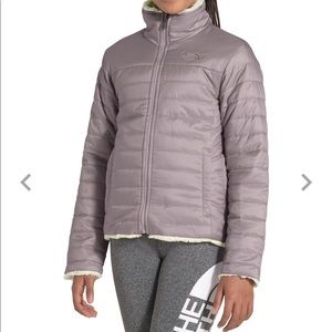 Girls North Face reversible winter coat